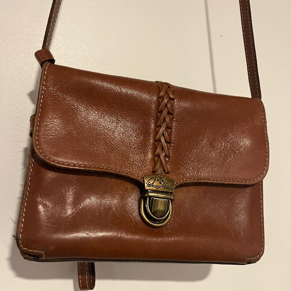 Patricia Nash Heritage Braided Leather Convertible Crossbody Bag Purse